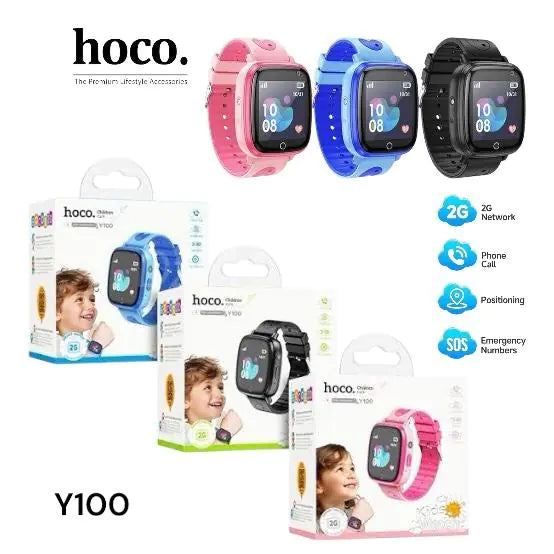 ساعة الأطفال الذكية HOCO Y100 – أمان وتتبع واتصال في أي وقت