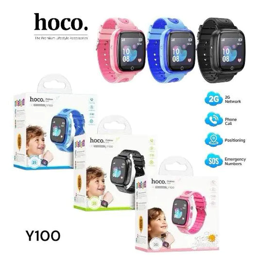 ساعة الأطفال الذكية HOCO Y100 – أمان وتتبع واتصال في أي وقت